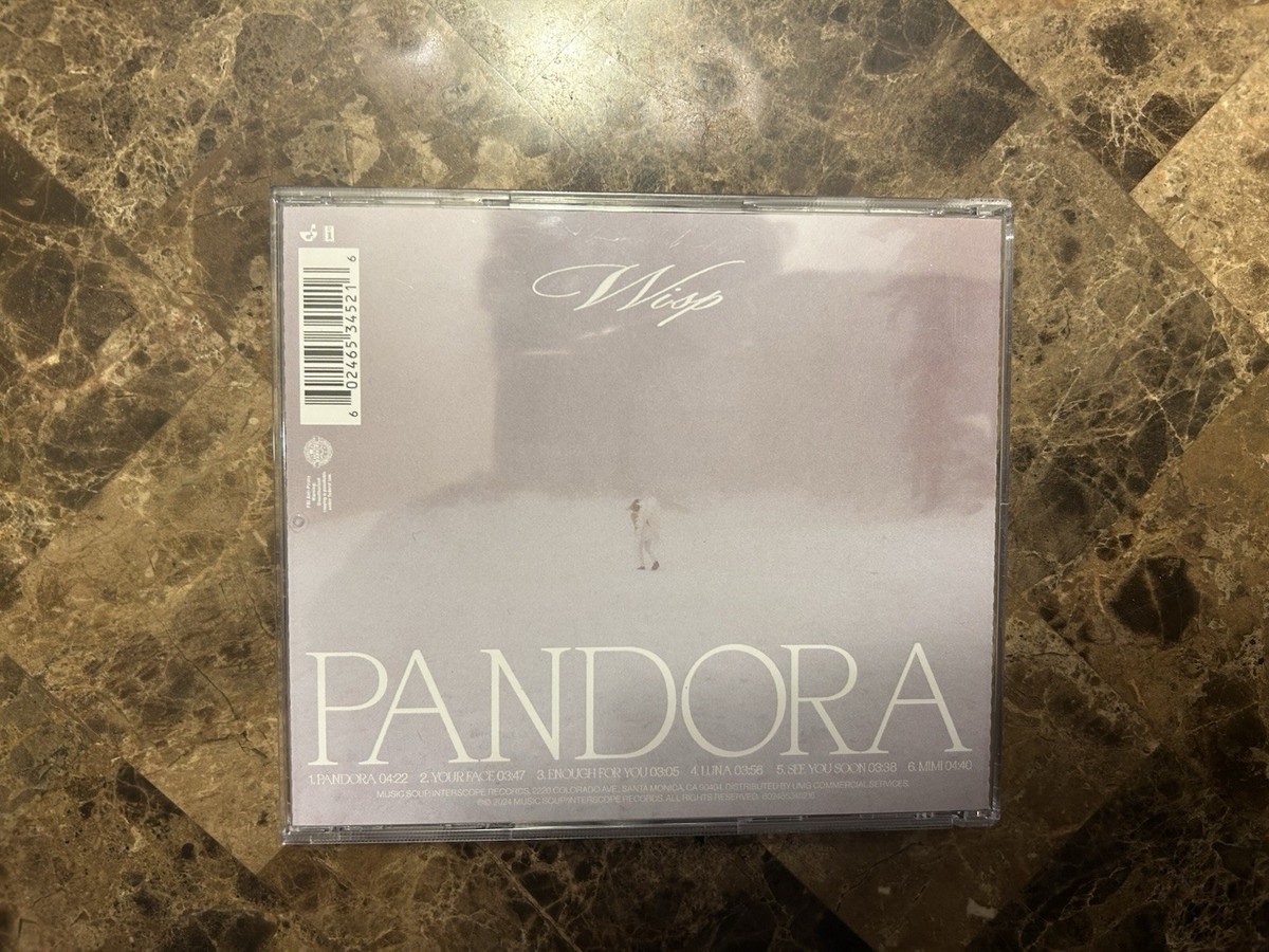 WISP - PANDORA SIGNED AUTOGRAPHED CD & BOOKLET COVER SHOEGAZE