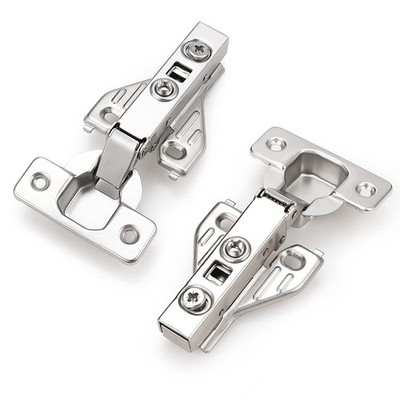Probrico (2 Pair/4 Pack Full Overlay Soft Closing Clip On 2 Pairs, Nickel 