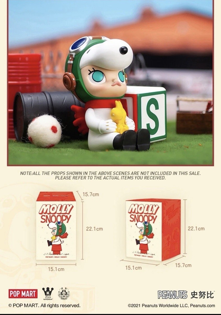 Sealed! New! Pop Mart Molly x Snoopy Figurine | eBay