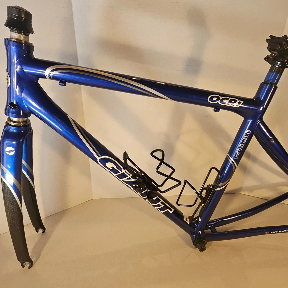 Cuadro de horquilla de fibra de carbono para bicicleta de carretera Giant OCR 1 Aluxx Butted serie 6000 16 pulgadas 41c Foto 2 de 4