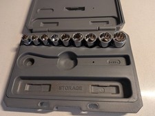 New 9 Metric Socket Lot 8 Craftsman Sockets Wcase A Deli Socket All 38 Dr