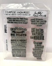 Stampers Anonymous WAY WITH WORDS CMS 165 Tim Holtz Collection Stamp Set