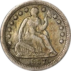 1857-O Seated Liberty Half Dime