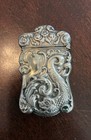 Antique Art Nouveau Silveroin Match Safe Vesta Ornate Rare