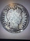 1898 P Barber Silver Dime VG Very Good Better Date Coin TONED 🌈