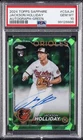 2024 TOPPS CHROME SAPPHIRE AUTO GREEN JACKSON HOLLIDAY ROOKIE RC 84/99 PSA 10