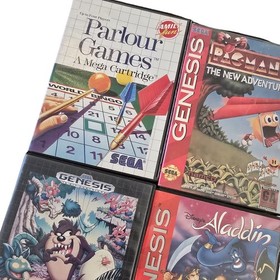 Sega Genesis Working Lot Of (13) Games Taz Bubsy Alladin And More