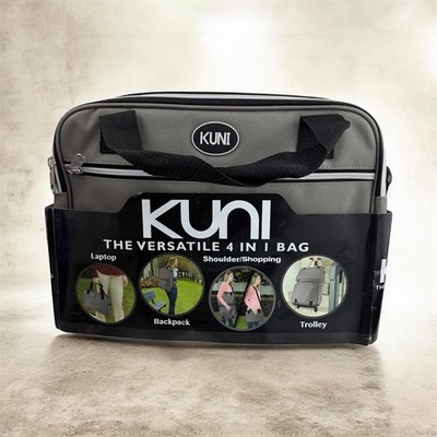 Kuni 4 in 1 Convertible Bag ~ Trolley Backpack Shoulder/Shopping Laptop Gray New