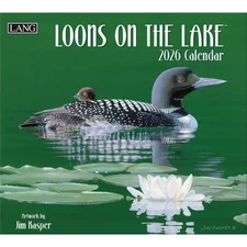 Lang Companies,  Loons on the Lake 2026 Wall Calendar by Jim Kasper, 13.4'' X 12