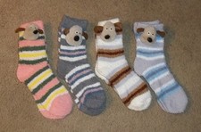 NEW 1 Pair Women's Fuzzy Fluffy Socks Dog Lover New