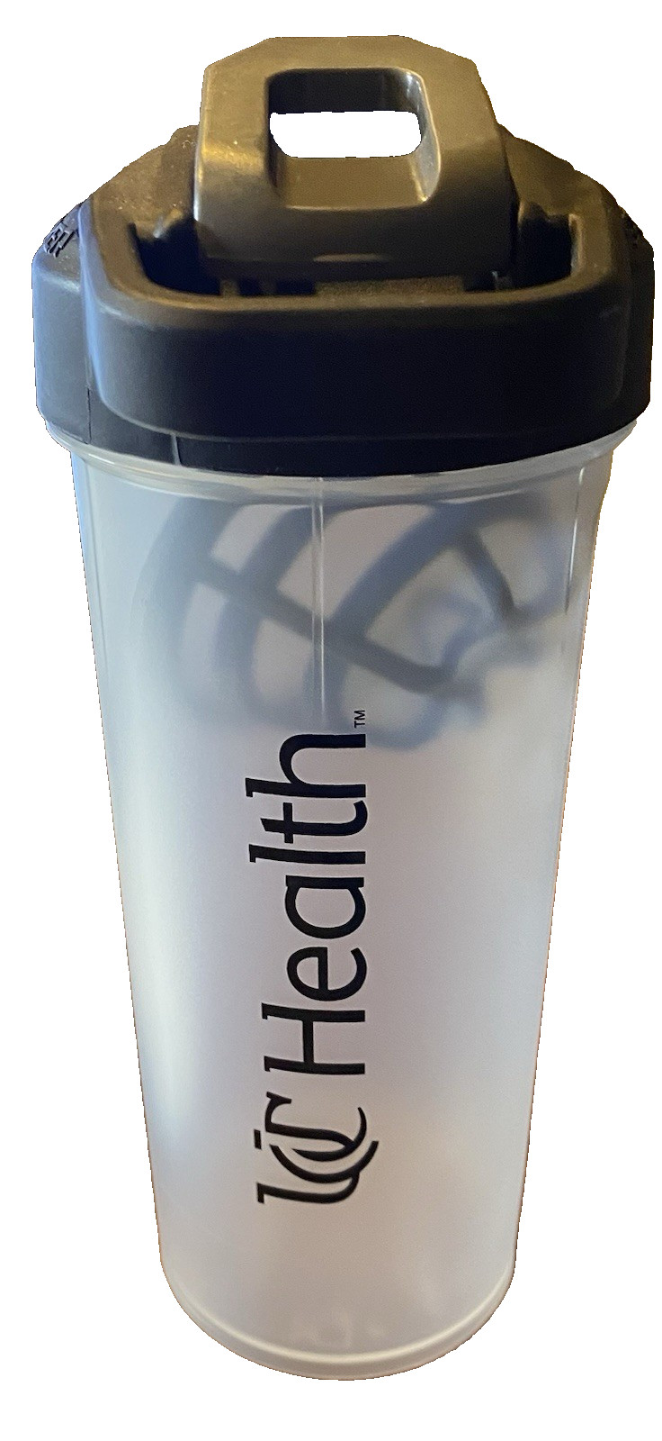 Clear/Black 20+Ounce SportsShaker Bottle-Ergonomic-100% BPA Free-Made in USA