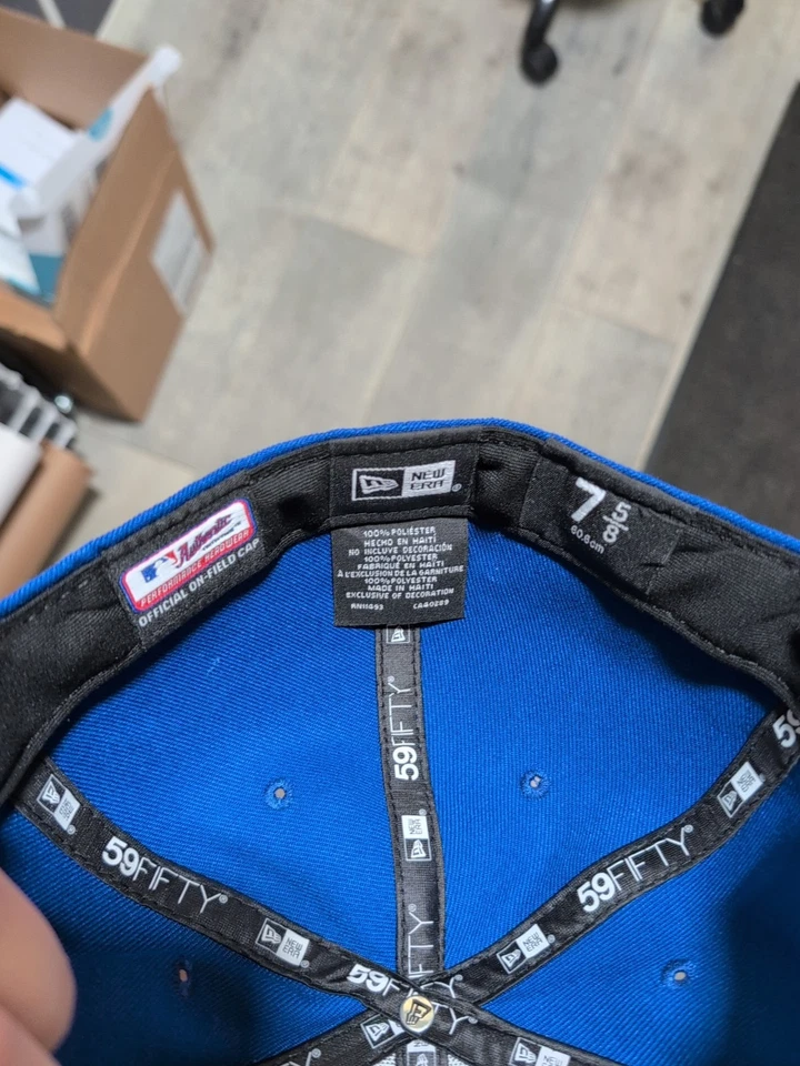 Мужская низкопрофильная кепка NEW ERA Seattle Mariners 7 5/8 MLB синяя 59Fifty - Изображение 4 из 4