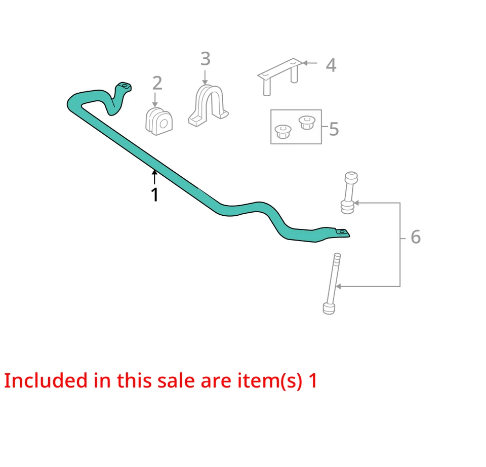 2008 Lincoln Navigator AWD Front Stabilizer Bar OEM 123K Miles - LKQ398758429 - Image 4 of 4