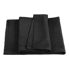 39" Elastic Cuffs Ribbed Trims Cotton Fabric Knit Rib 24" Black