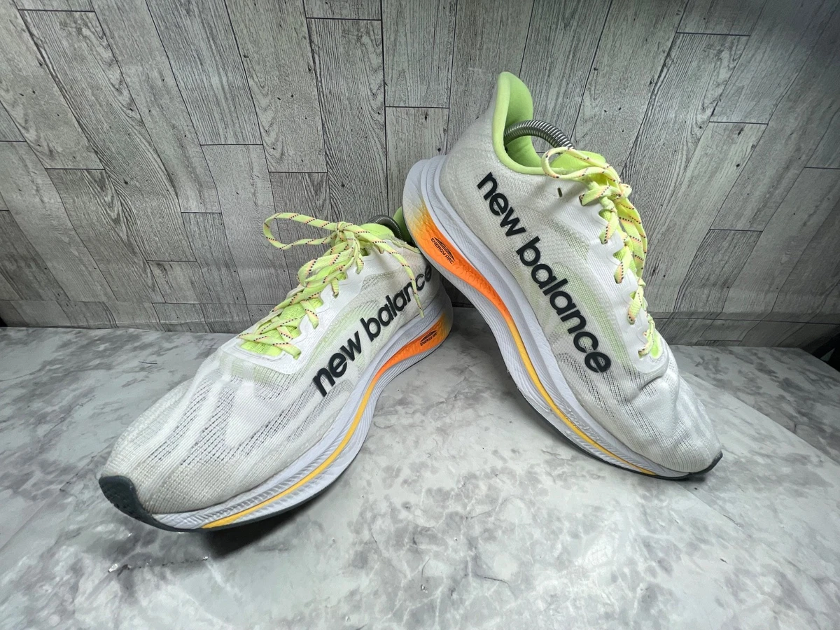 New Balance FuelCell SuperComp Trainer v2 White Lime Hot Mango for