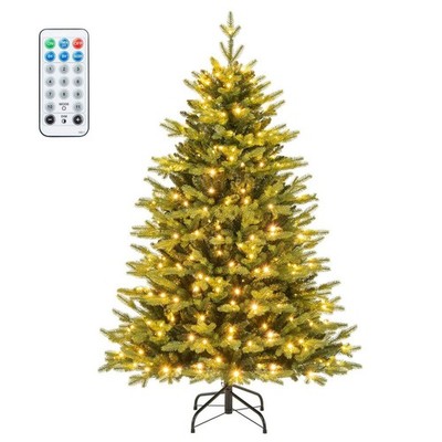 Klappbarer Weihnachtsbaum mit Astspitzen und LED-Beleuchtung - S