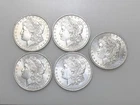 (5) 1883-O $1 MORGAN SILVER ONE DOLLAR CH/GEM BU