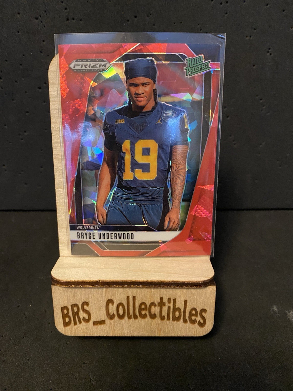2025 Panini Prizm Draft Picks - Bryce Underwood #28 Red Ice Prizm (RC)