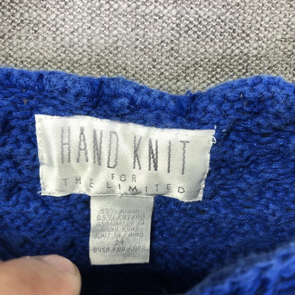 Vintage The Limited Sweater Womens Medium Hand Knit Pullover Textured 80s 90s - Изображение 2 из 4