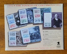 US (#2624-2629) Columbus Souvenir Sheets COMPLETE Set Of 6