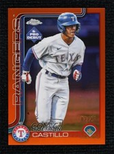 2025 Topps Pro Debut Chrome Orange Refractor 2/25 Yolfran Castillo #PDC-51 0c3