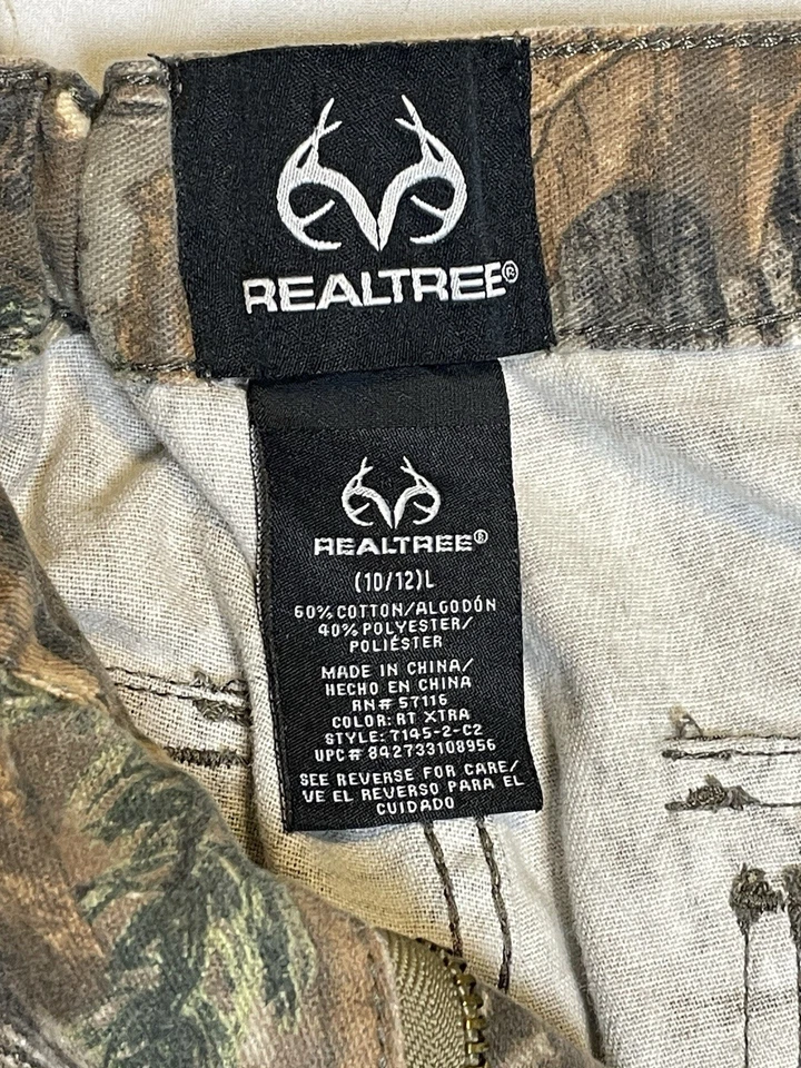 Youth Realtree 迷彩工装裤 - (10/12) L 可调腰围 — 第 2/4 张图片
