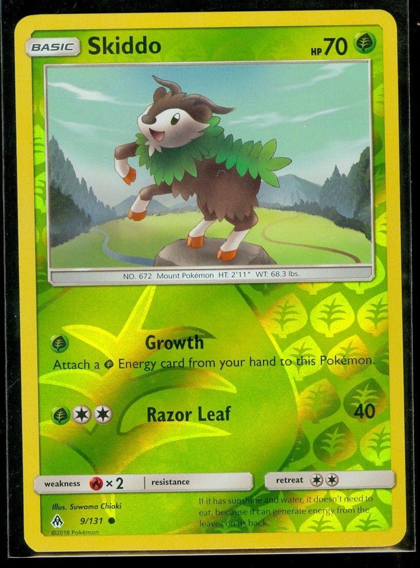 Skiddo SM06 9/131 C Reverse Holofoil SM - Forbidden Light Pokemon Card MP