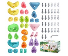 Topnew Rock Climbing Holds Kids Wall Climber Kit
