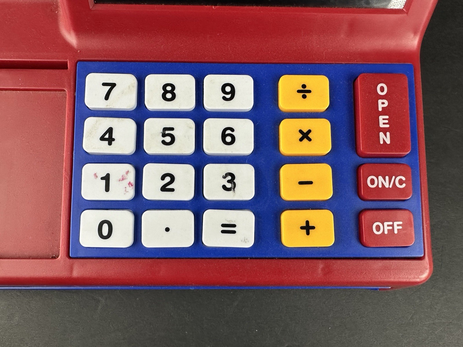 как выглядит Learnig Resources Red Blue Pretend Play Calculator Cash Register фото