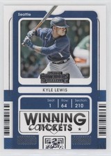 2021 Panini Contenders Winning Tickets Kyle Lewis #WT-KL ll2