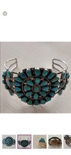 Southwestern Turquoise cluster Circa 1940’s-50’s Cuff Bracelet