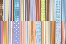LOT OF 26 Rare Scrapbooking Papers: 26 Assorted 12"x12" Sheets collection M 