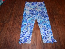 Lilly Pulitzer girls pants size M medium 6 - 7 leggings MINT cond