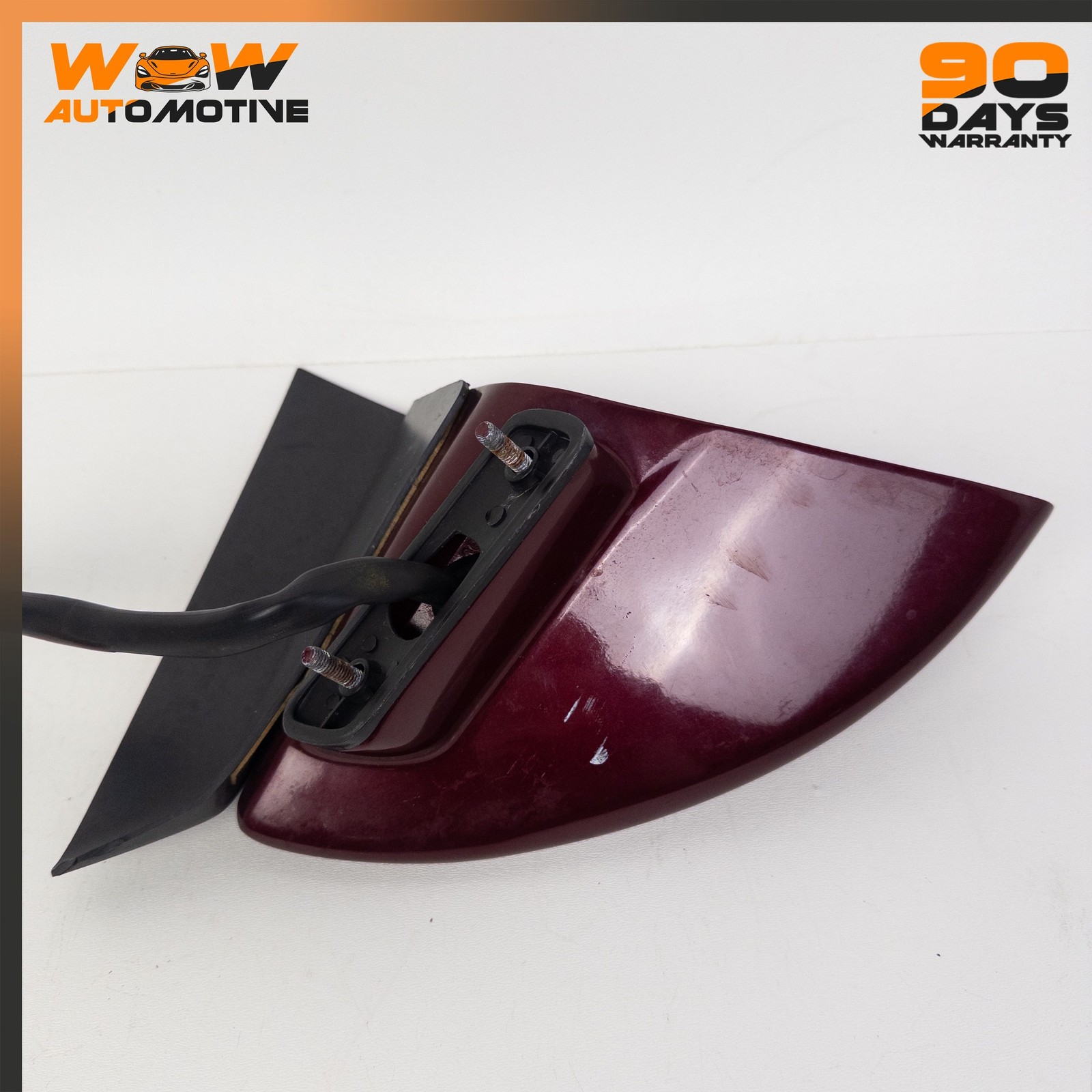 88-96 CHEVROLET CORVETTE C4 RIGHT PASSENGER SIDE VIEW MIRROR ASSEMBLY RED OEM