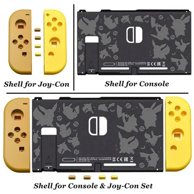 IVYUEEN For Nintendo Switch Console Replacement Housing Shell Back Case for Pokemon