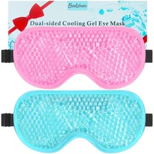Gel Eye Mask, 2 Pack Cooling Ice Masks for Puffy Eyes for Men & Women, Cold &...