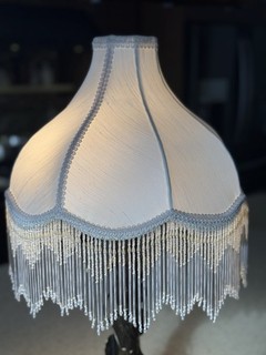 Victorian Medium Lamp Shade and Glass Bead Fringe!