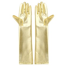 Adult Women Gold Metallic Gloves  Womens Gloves