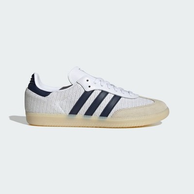 Adidas Samba OG Mens Size 7.5 Knitted Mesh White/Night Indigo JH5633 NEW