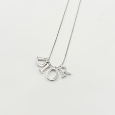 Christian Dior Necklace Charm Logo GP Shipped from Japan