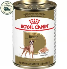 Royal Canin Breed Health Nutrition Boxer Adult Loaf in Sauce Wet Dog Food 12cans