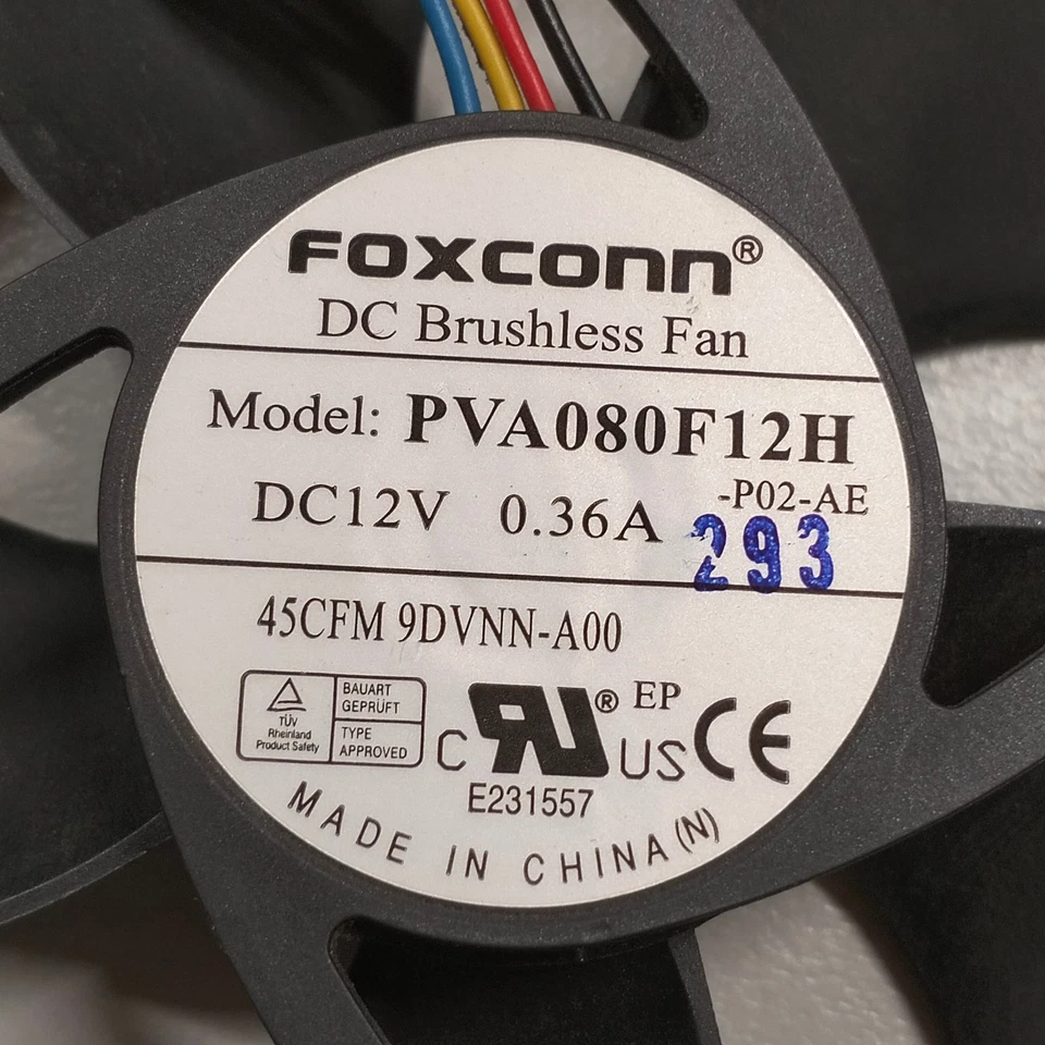 Genuine Dell Optiplex 3010 7010 9010 Desktop Case Cooling Fan 09DVNN PVA080F12H - Image 2 of 4