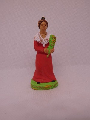 Santons de Provence M. CHAVE - L'Arlesienne - height 8 cm