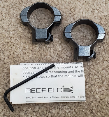 Redfield 1'' Groove Ring Mount for GROOVED .22's ! #553000! New Old Stock!