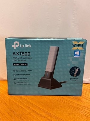 TP-Link AX1800 High Gain Wireless USB Adapter Archer TX21UH Wi-Fi 6 Antenna 