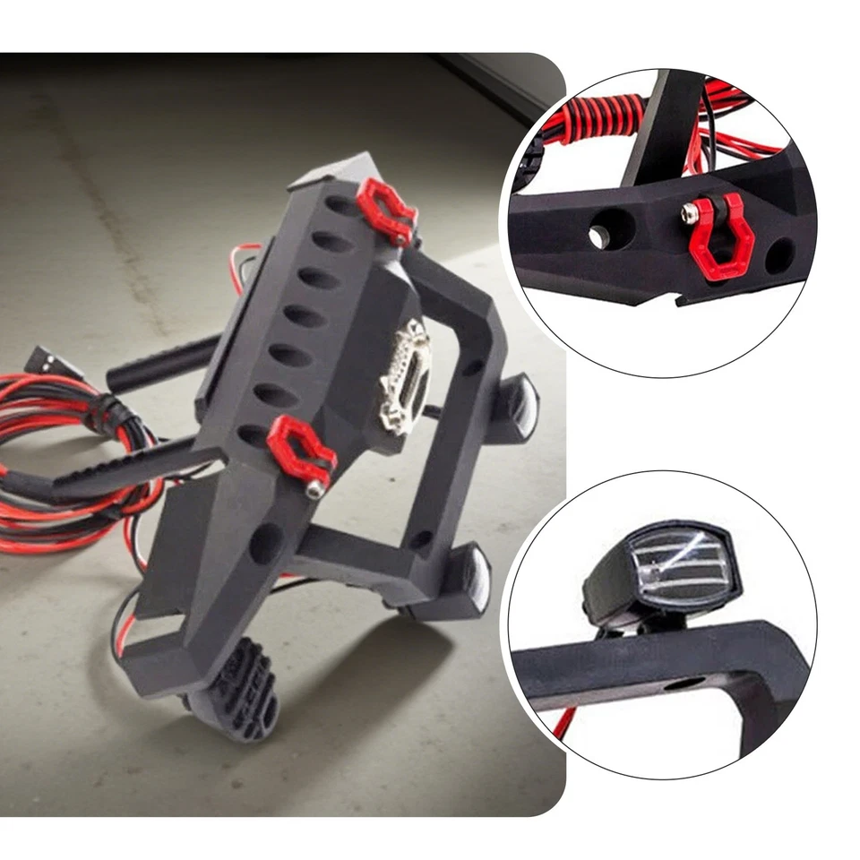 1/10 Metal Front Bumper For TRX4 Axial SCX10 III AX103007 RC Crawler Parts new - Image 4 of 4