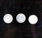 Lot of 3 US Seated Liberty Silver 10 cents Dimes 1857 1860 1891