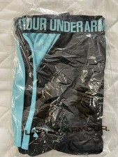 Under Armour Women's UA Play Up 2.0 Shorts Black and blue lg nwt