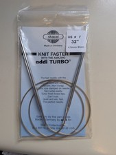 SKACEL Addi Turbo 32" US #7 4.5mm/80cm Circular Knitting Needles Germany