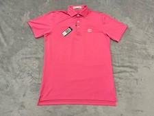 Holderness Bourne The Macdonald Men s Golf Polo Medium Regent Pink Logo
